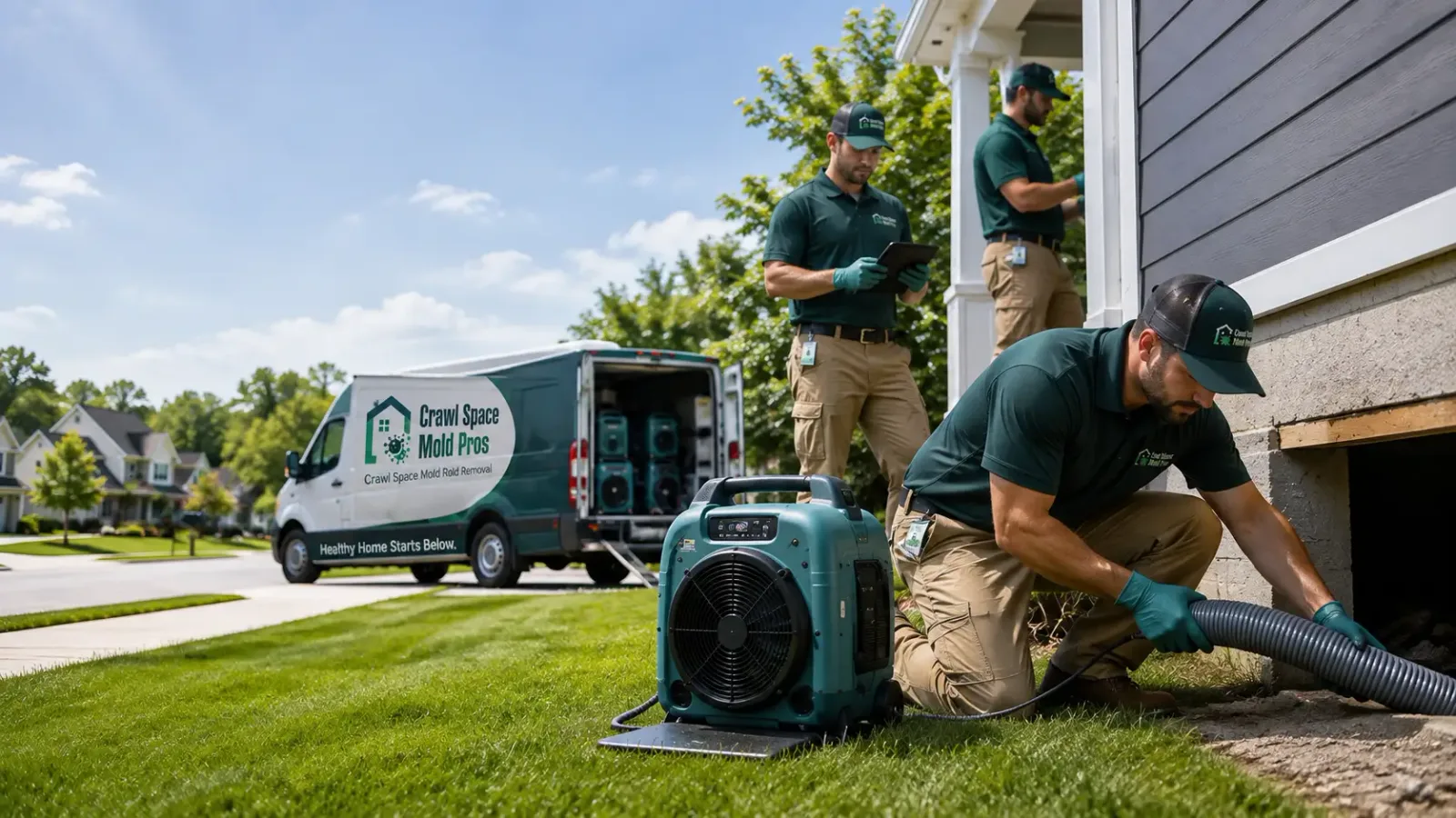 Crawl Space Mold Removal in Yutan, NE
